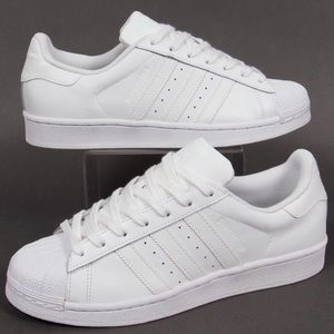 all white adidas all stars